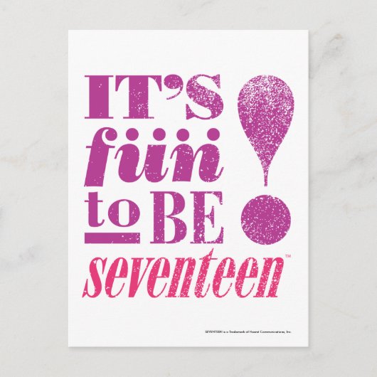 17紫色おもしろい2 B ポストカード (正面)