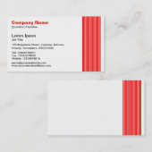 17行 – 赤 名刺 (正面/裏面)