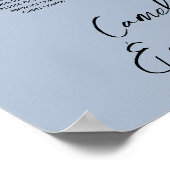 17表ほこりっぽい青い写真の座席表 ポスター (角)