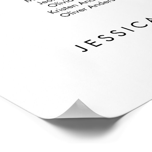 17表エレガント人お気に入りの席表 ポスター (角)