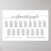 17表エレガント人お気に入りの席表 ポスター (正面)