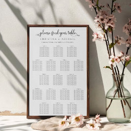 17表130-150ゲスト縦座席表 ポスター