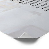 17表（白）反射の結婚座席表 ポスター (角)