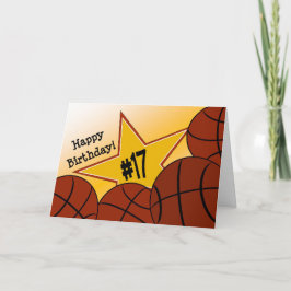 17誕生日おめでとうバスケットボールスター！ カード