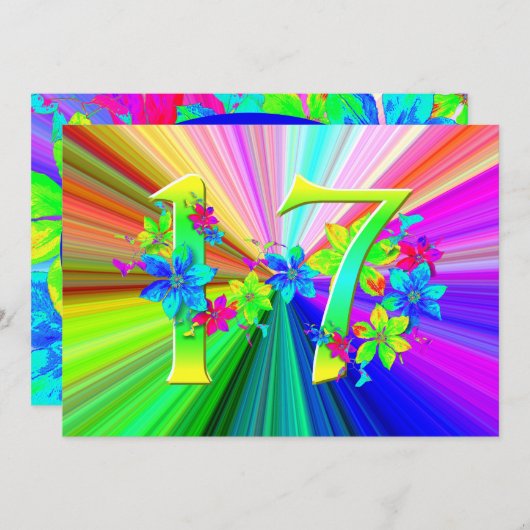 17誕生日に咲く虹の花 (正面/裏面)