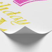 17誕生日ガールプリンセスシャツ17歳17t ラッピングペーパー (角)