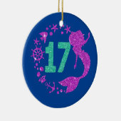 17誕生日マーメイドガール歳17 セラミックオーナメント (右)