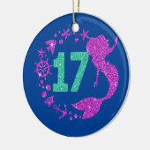 17誕生日マーメイドガール歳17 セラミックオーナメント (左)