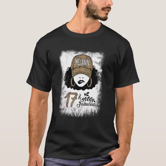 17誕生日素晴らしいメラニンヒョウ17歳 Tシャツ (正面)