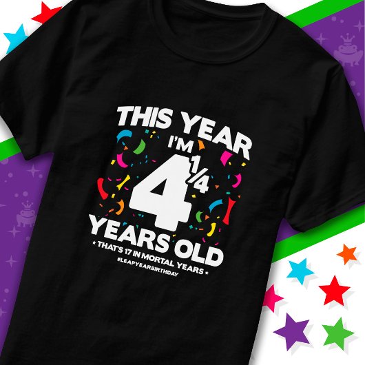 17誕生日致命年閏年2月29日 Tシャツ