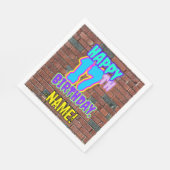 17誕生日～おもしろい、アーバングラフィティインスパイアルック スタンダードランチョンナプキン (角)