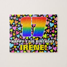 17誕生日:おもしろい、愛するハートシェイプ+「17」