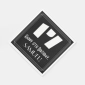 17誕生日:インスパイアアールデコ検索"17" +名前 スタンダードランチョンナプキン (角)