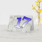 17誕生日 カード (黄色い花)