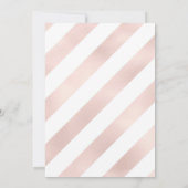 17誕生日-バラストライプ金ゴールドバルーン 招待状 (裏面)