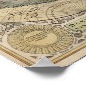 1700年の世界地図 ポスター (角)