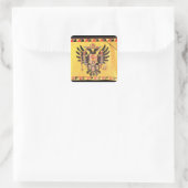 1700年ハプスブルク帝国国旗 スクエアシール (バッグ)