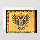 1700年ハプスブルク帝国国旗 ポストカード (正面/裏面)