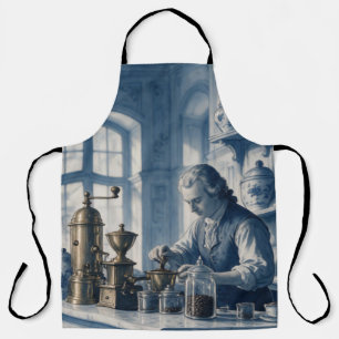 1700年代のバリスタベルリン・コーヒーハウスデルフトブルー エプロン