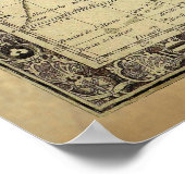 1700 AD OLD WORLD MAPアートポスター ポスター (角)