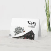 1700 Saltboxノートカード カード (裏面)