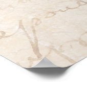 1700sヴィンテージフランスのレトロスクリプトパーチメント紙 ポスター (角)