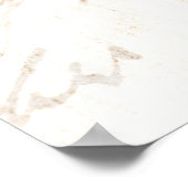 1700sヴィンテージ英語スクリプトアイボリーパーチメント紙 ポスター (角)