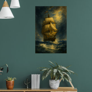 1700s British Navy Ship | Historic Maritime  ポスター