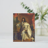 1701年の衣装王室ののルイ14世 ポストカード (スタンド正面)