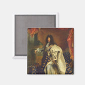 1701年の衣装王室ののルイ14世 マグネット (正面/裏面)