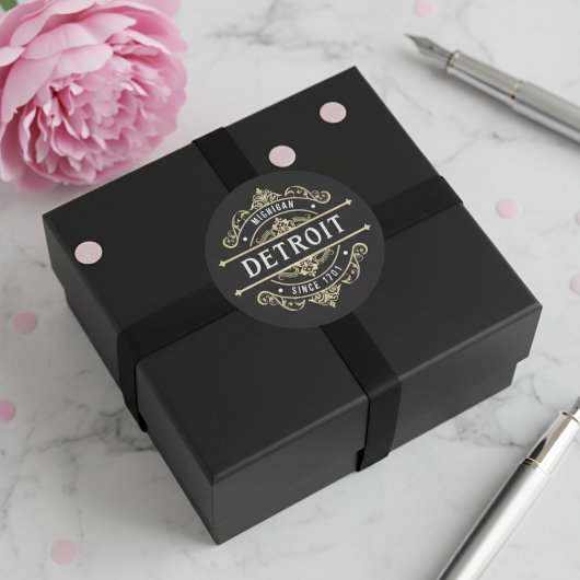 1701年以来のデトロイト・ミシガン ラウンドシール