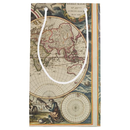 1702世界の新しい地図 スモールペーパーバッグ (正面)