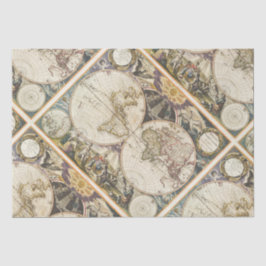 1702世界の新しい地図 薄葉紙