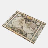 1702年世界の新しい地図 ドアマット (アングル)