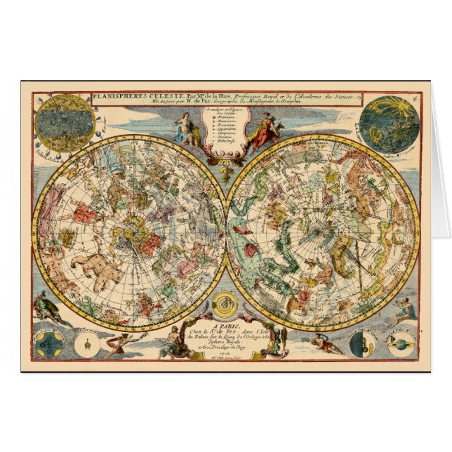 1705天の(占星術の)十二宮図 (正面横)