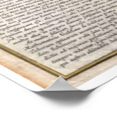 1707年月の地図 ポスター (角)