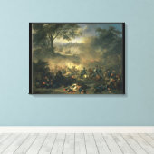 1709年のポルタヴァの戦い キャンバスプリント (インサイチュ (ウッドフロア))