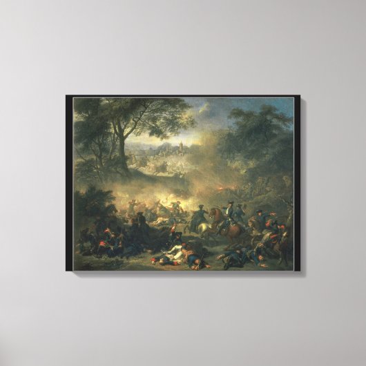 1709年のポルタヴァの戦い キャンバスプリント (正面)