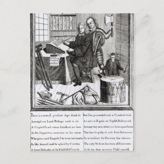 1709年の私の意味を推測 ポストカード (正面)