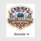 170+ ボウリング平均 | 秋・冬リーグ シール (シート)