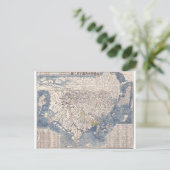 1710年日本の仏教世界地図 ポストカード (スタンド正面)