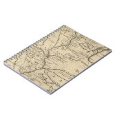 1718年の歴史的イリノイの地図 ノートブック (左側)