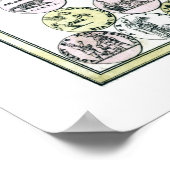 1720アフリカベタスの地図 ポスター (角)