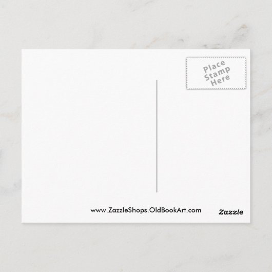 1720アフリカベタスの地図 ポストカード (裏面)