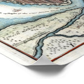 1720サンクトペテルブルクの地図 ポスター (角)