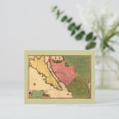 1720マップ – ラカリフォルニアオウヌーベルキャロライン ポストカード (スタンド正面)