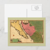 1720マップ – ラカリフォルニアオウヌーベルキャロライン ポストカード (正面/裏面)