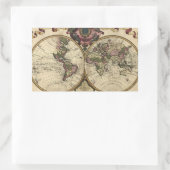 1720年のギヨーム・ド・リルによる古地図 長方形シール (バッグ)