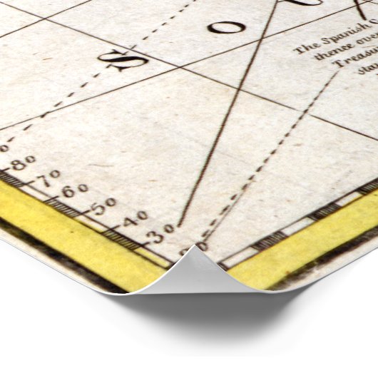 1720年西インディ図 ポスター (角)