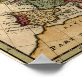 1721ヨーロッパの地図 ポスター (角)